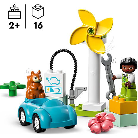 LEGO® DUPLO® By Vindmølle og elbil 10985