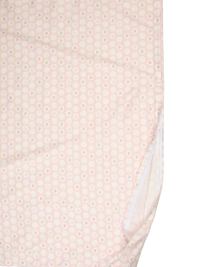 Bettwäsche HERZ (100x135/40x60) in rosa