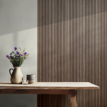 Lattenwand Melbourne 260x52cm walnoot, dikte 9,7mm