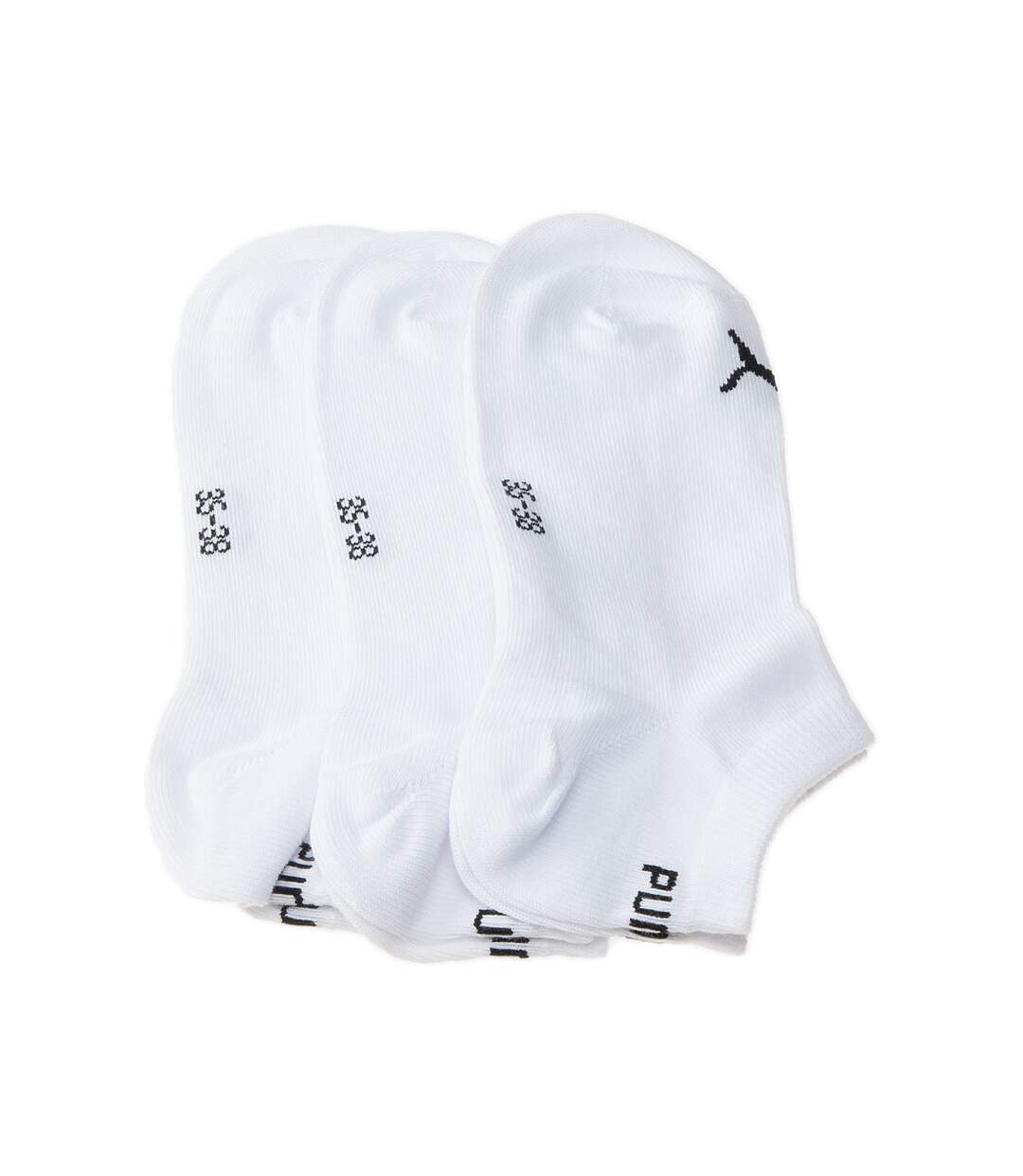 Chaussette Mini-chaussettes - Lot de 3 - Coutures plates - Sans bouclette - Multisport - Fine - Coton - Blanc - Sneaker unisex