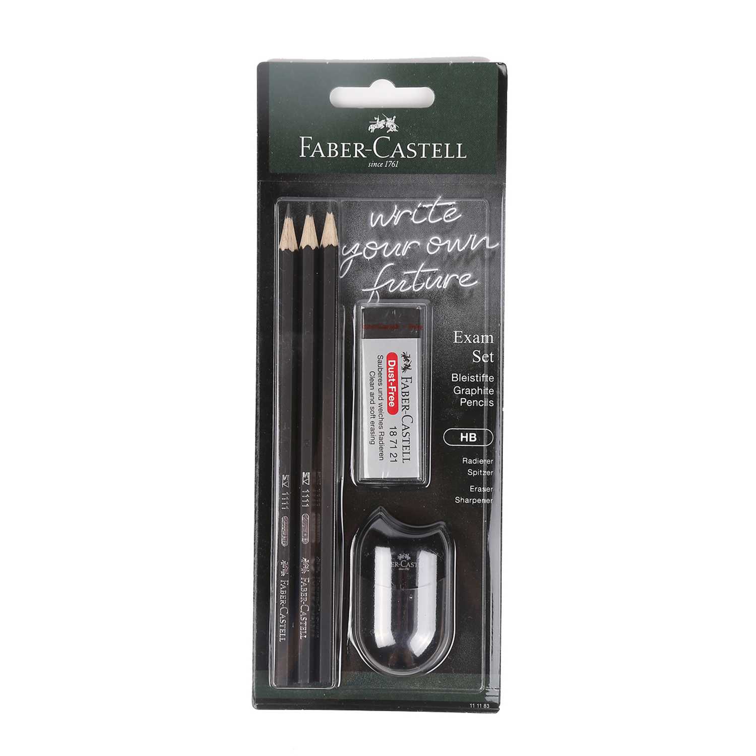 Faber-Castell Exam-Set Bleistift-Set HB 5teilig