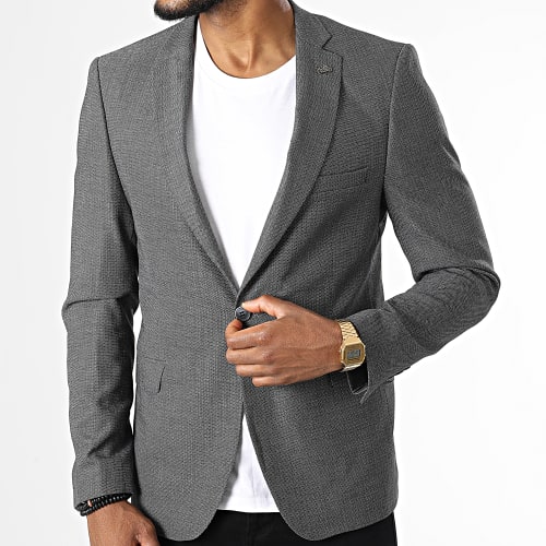 Veste Blazer F8009 Noir Chiné