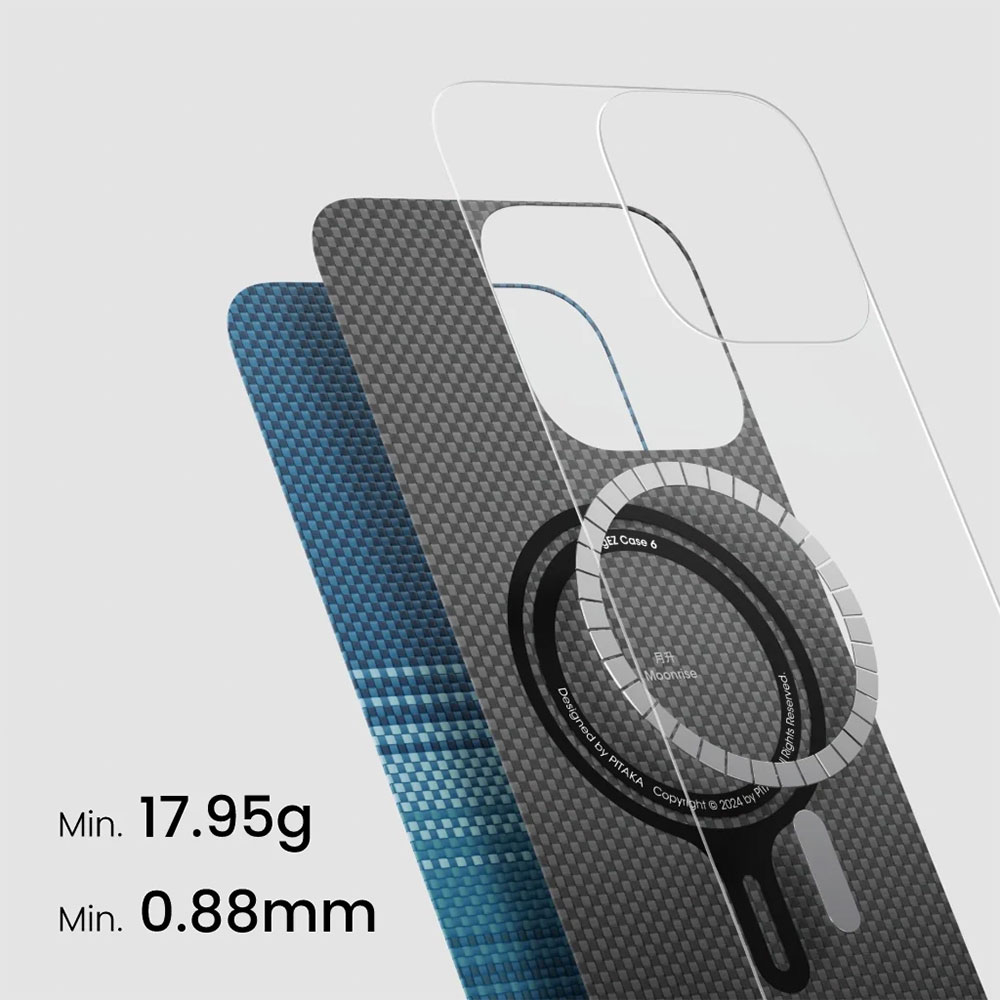 iPhone 16 Pro Max MagEZ 5 Fushion Weaving MagSafe Aramid Schutzhülle (KI1602POTH) - Over The Horizon (Blau)