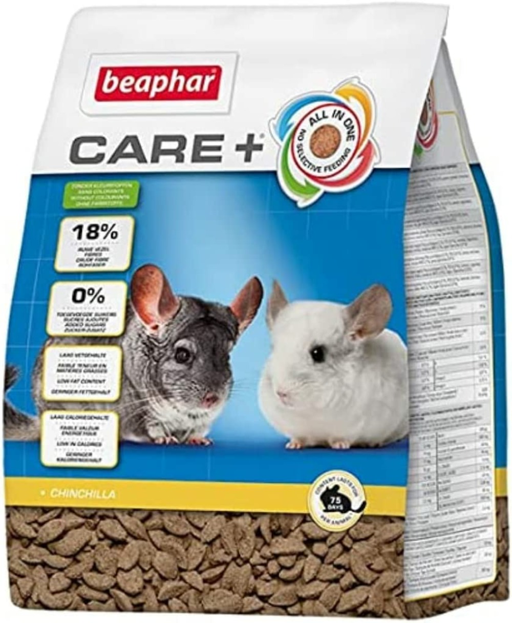 Care+ chinchilla alimentation extrudée paquet de 1,5kg