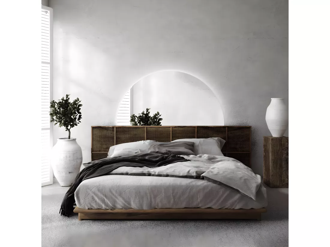 Magnifique Grand Miroir LED Demi-Rond pour Chambre 100cm - lumière neutre