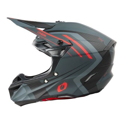 Casque cross O'Neal 5SRS POLYACRILYTE - SPIKE 2025 - Gris / Rouge