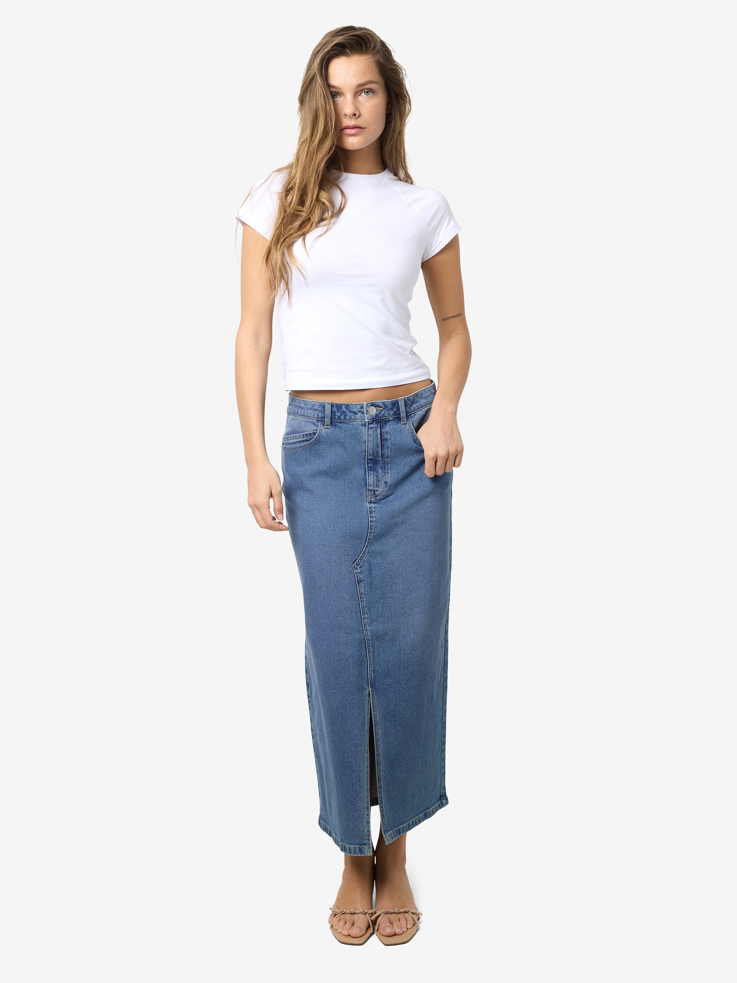 Noisy may Jeansrock »NMKATH NW SLIT MIDI SKIRT VI477MB NOOS«
