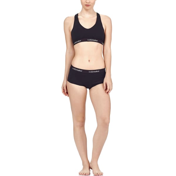 Brassière running ICEBREAKER WMNS SPRITE RACERBACK BRA BLACK