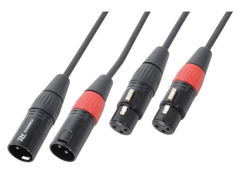 PD Connex CX60-6 XLR 3 Pole, male - XLR 3 Pole, female 6 m Audiokabel 2x XLRm - 2x XLRf