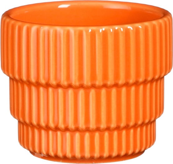 Mica Decorations bloempot Cella oranje D 7,5 H 6 cm