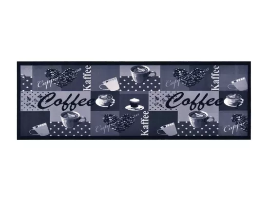 Tapis de cuisine lavable Bleu café 60x180 cm