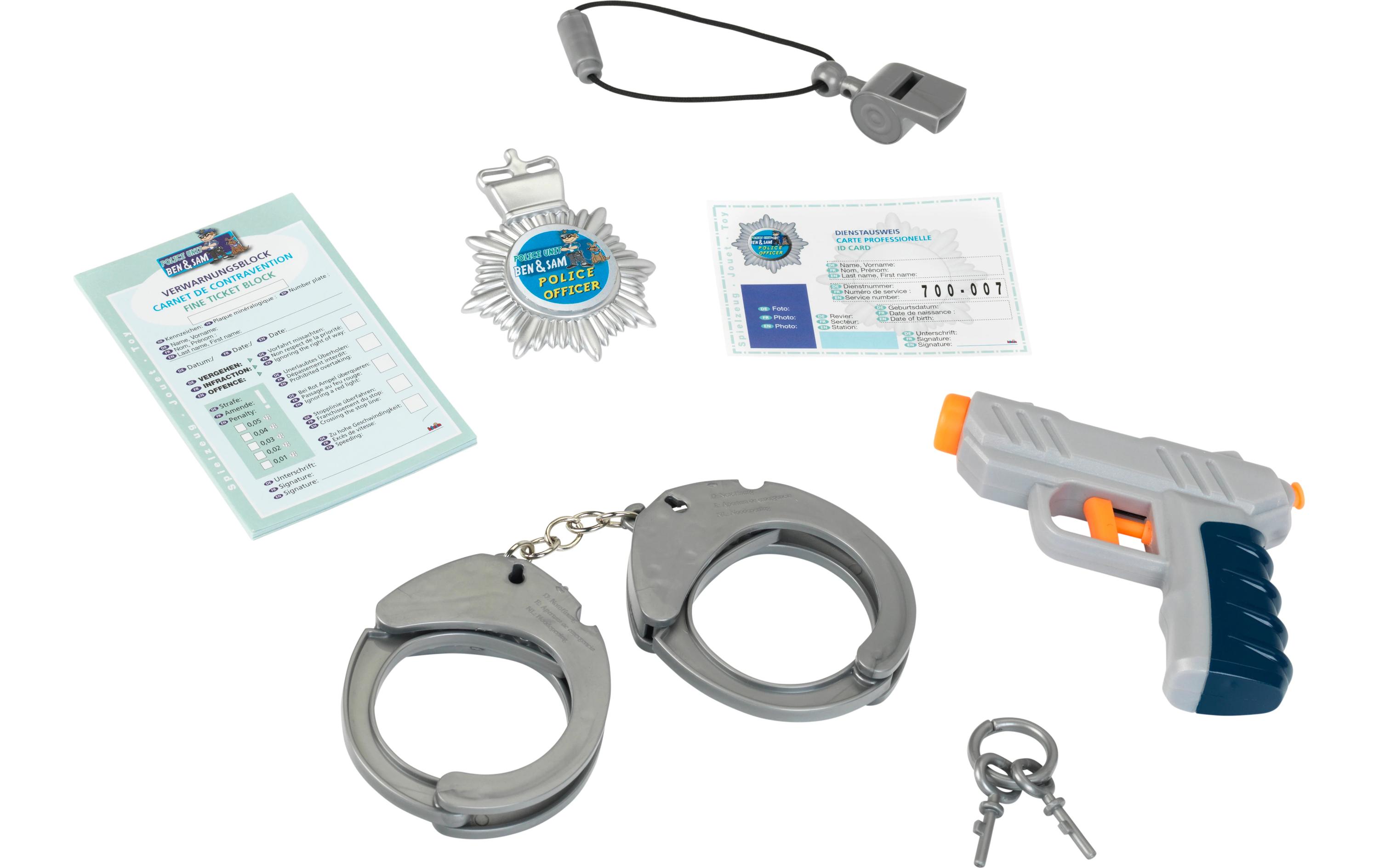 Polizeikostüm mit MützePolizei-Spielset