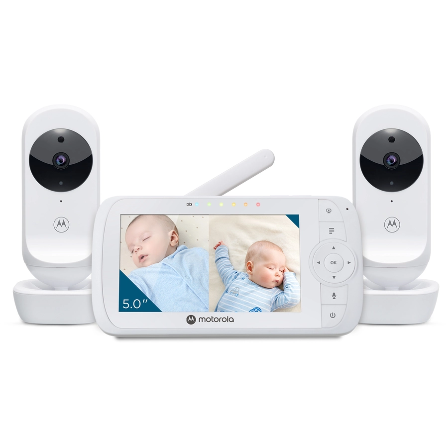 Motorola Video-Babyphone VM35-2 Twin mit 5,0 Farbdisplay LCD