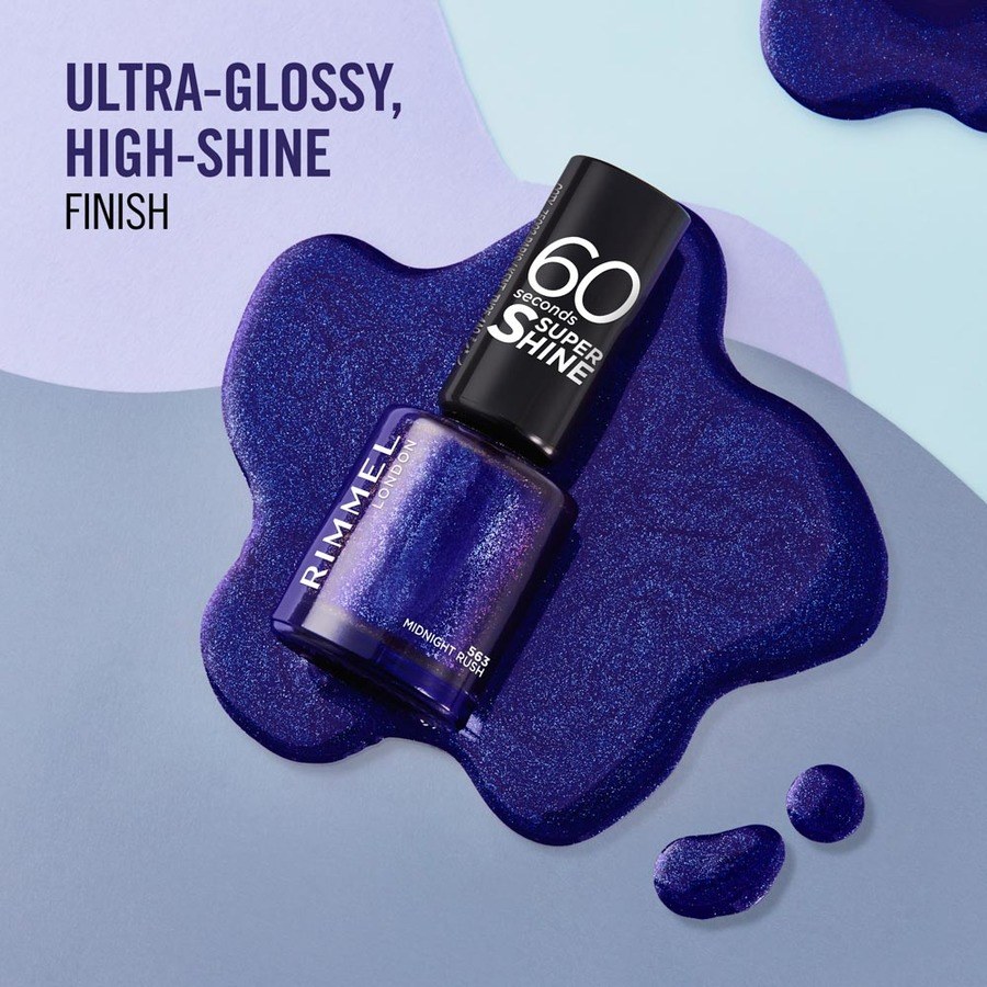 Rimmel 60 Seconds Super Shine Nail Polish #856 Blue Breeze 8ml