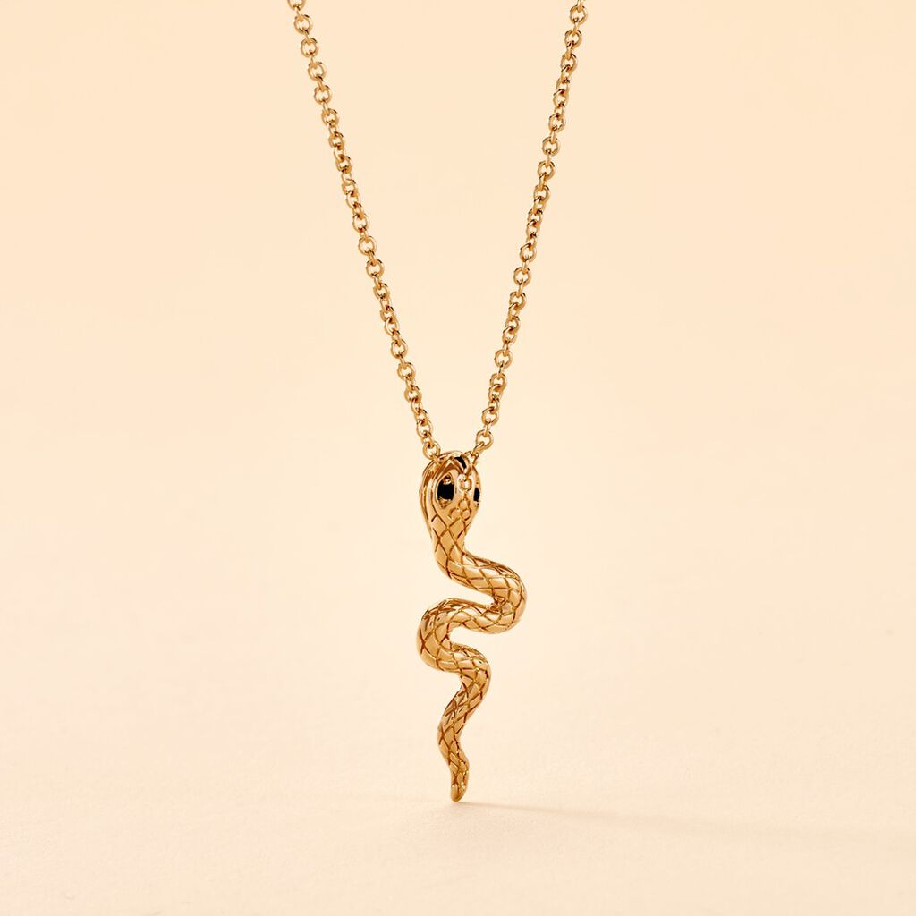 Collier Yasha Plaqué Or Jaune Spinelle