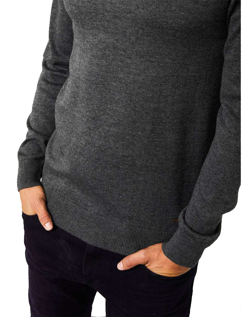 PETROL IND PULL EN TRICOT FIN BLACK