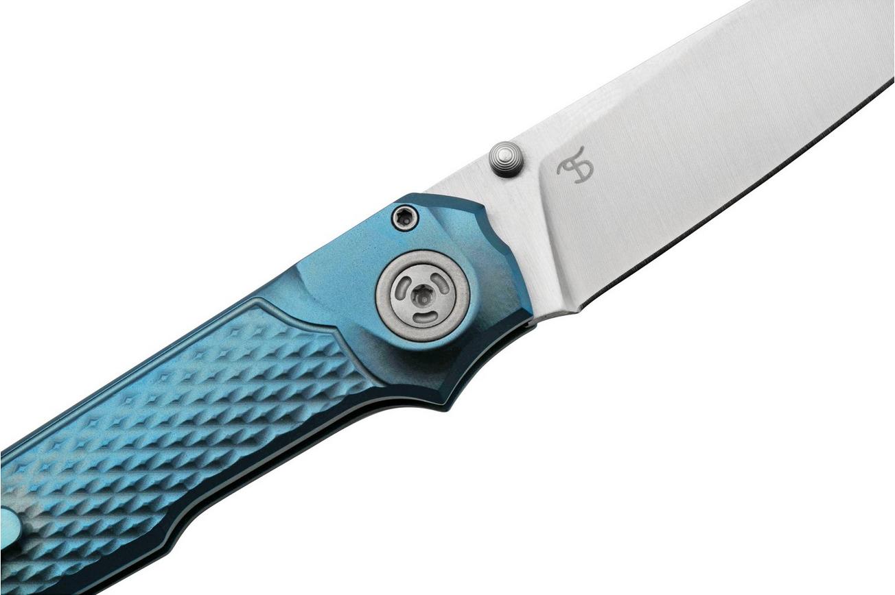MKM Miura Blue Titanium, Satin MI-TBL zakmes, Simone Tonolli design
