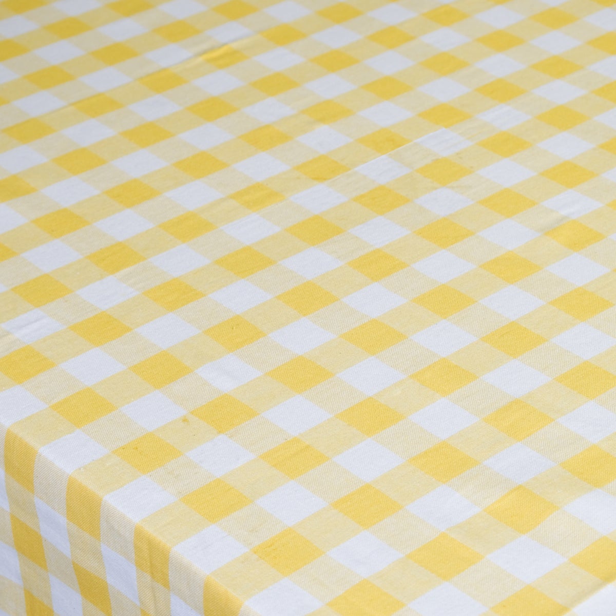 Linen & More tafelkleed Ollie geel 140 x 300 cm