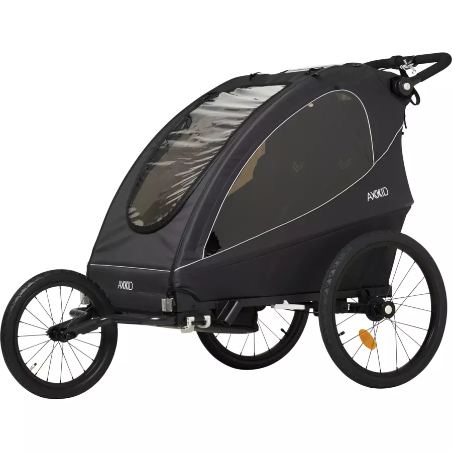 AXKID Kinderfahrradanhänger Grand Tour black