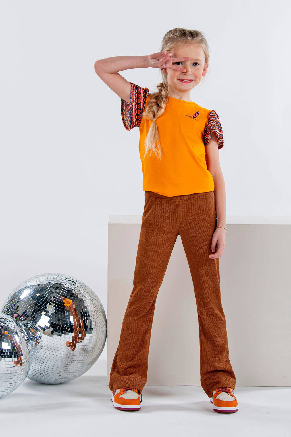 B.Nosy flared broek bruin
