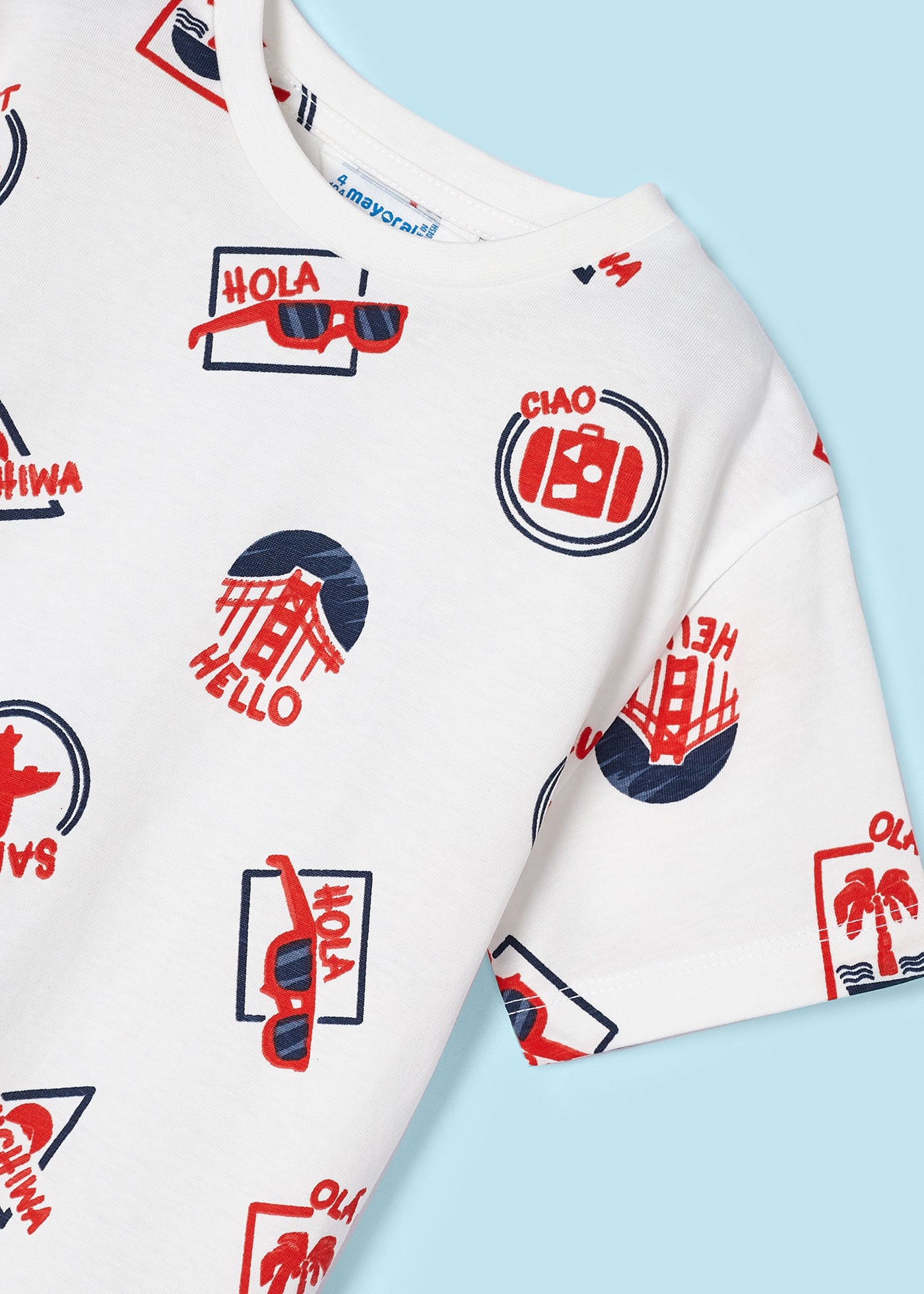 Conjunto de 2 camisetas Better Cotton estampadas para meninos, Universo