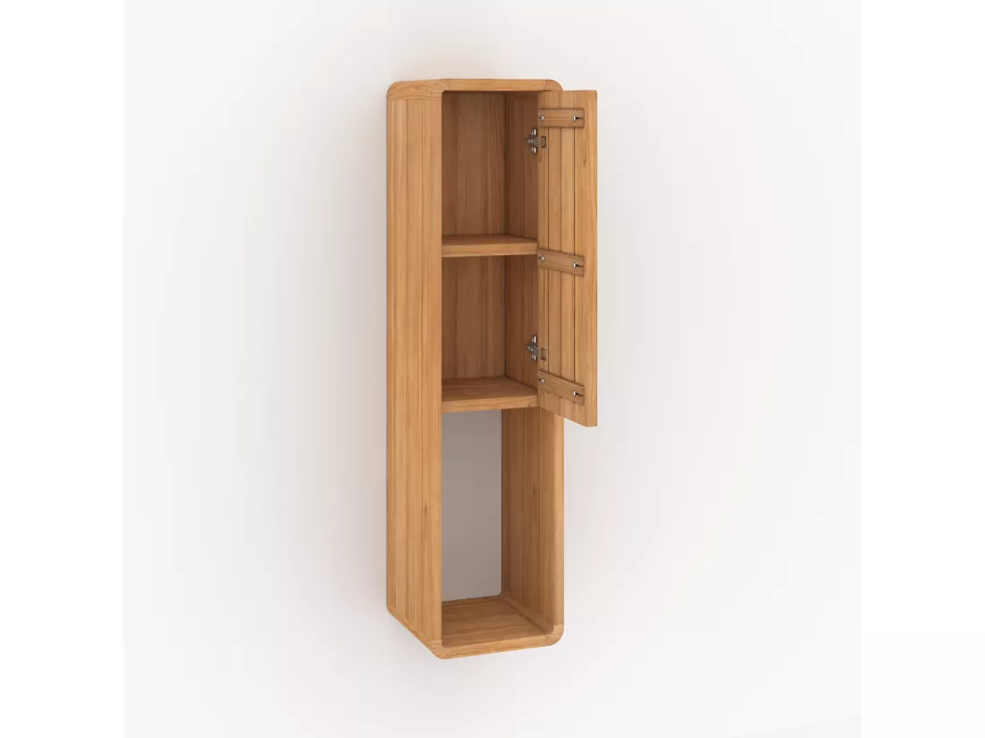 Colonne de salle de bain en bois de teck - Kafa