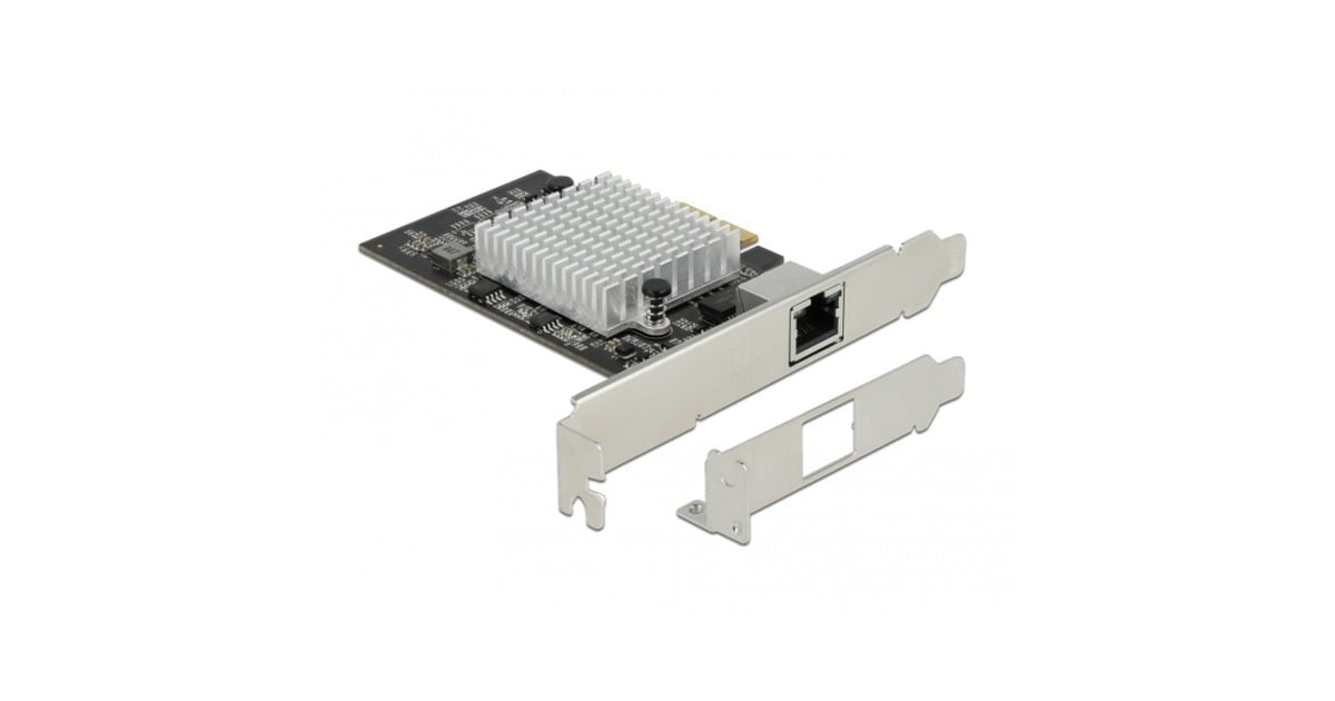 DeLOCKPCIe x2 Card 1x RJ45 10 Gigabit LAN AQC113CS netwerkadapter