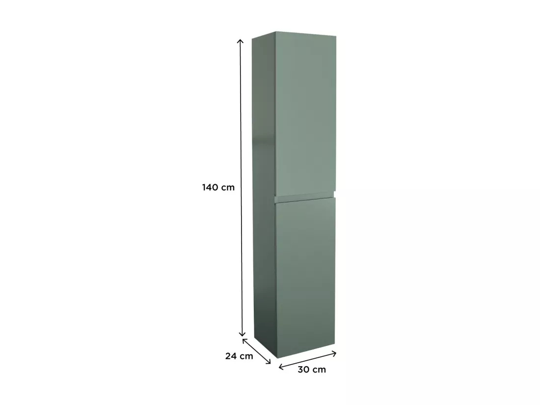 Colonne de salle de bain suspendue 140 cm
