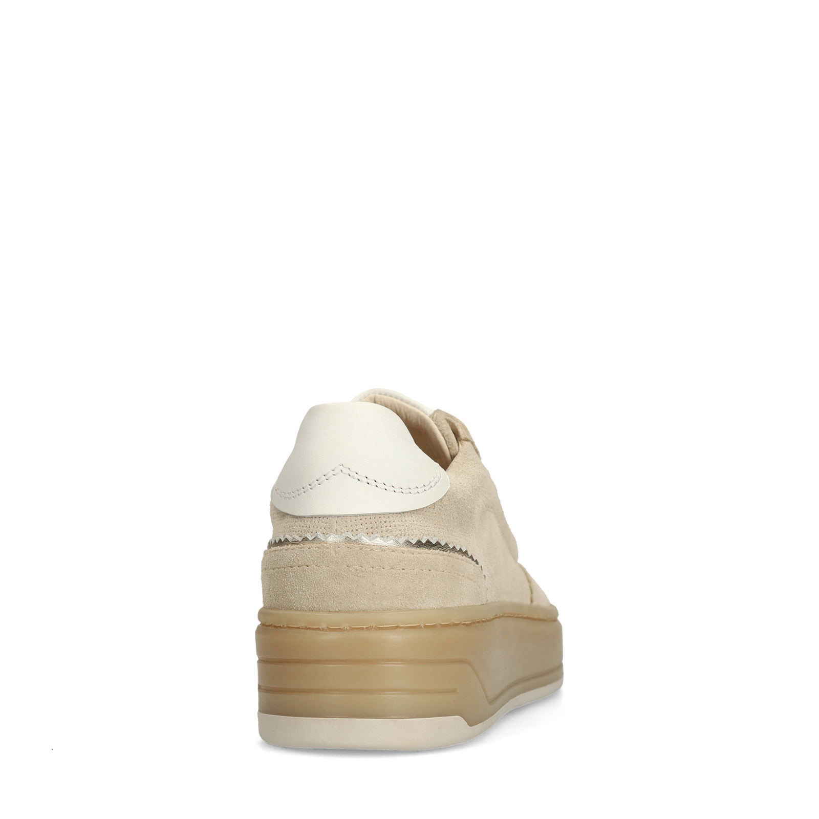 Beige leren sneakers