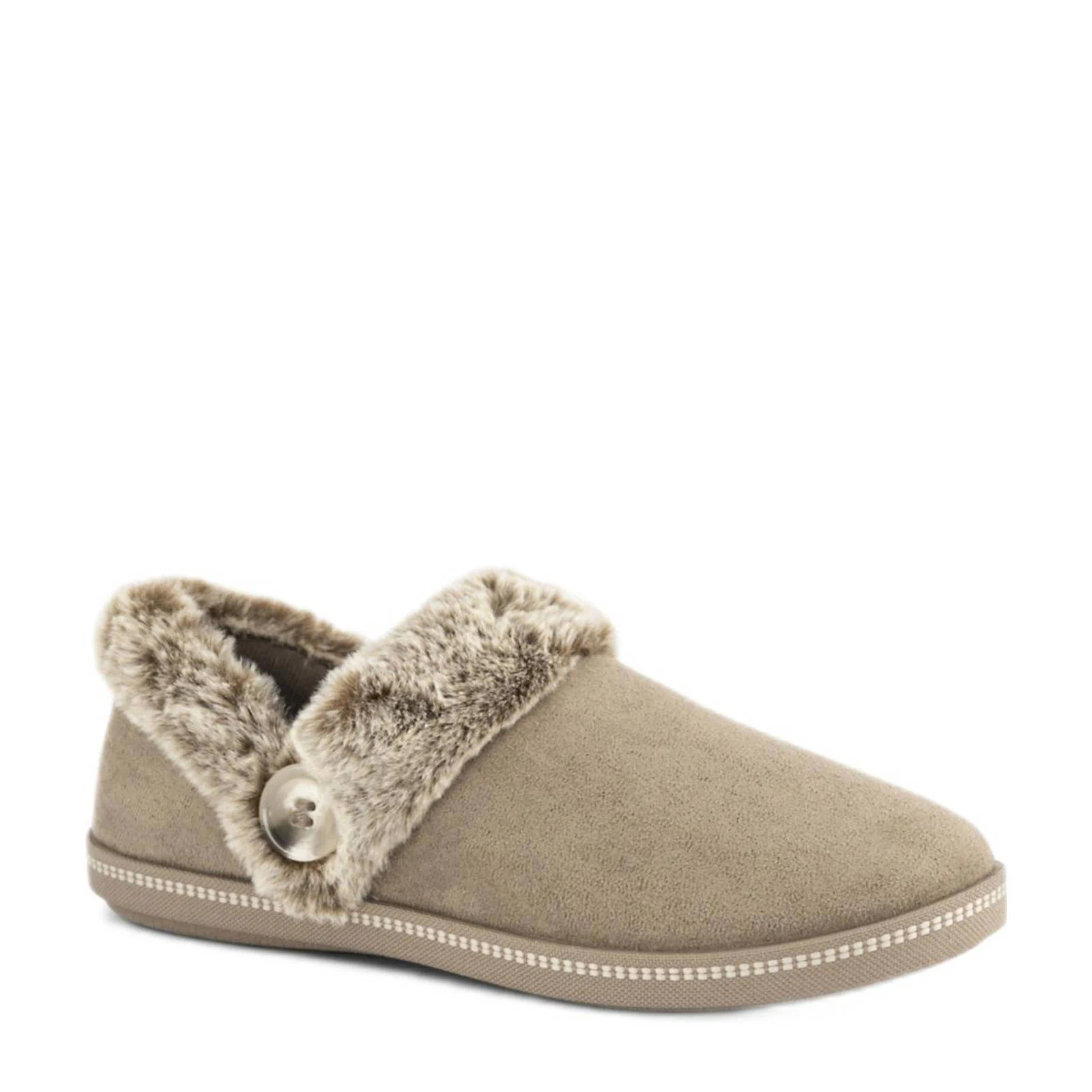 Skechers pantoffels taupe