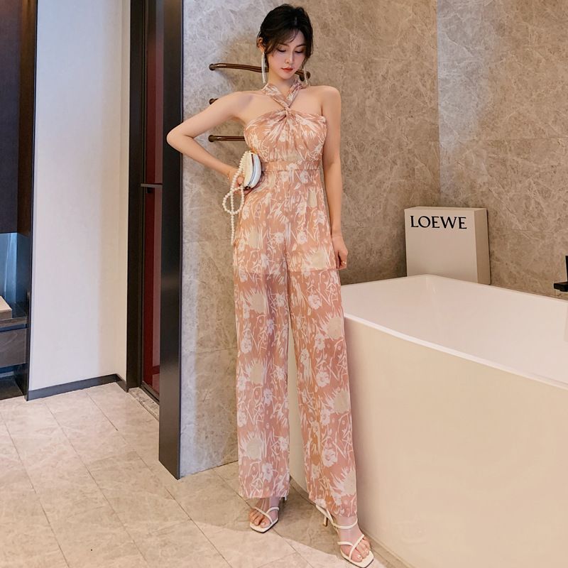 ZY·HT - Halterjumpsuit met patroon