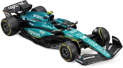 Bburago Aston Martin AMR23 F1 Racerbil 2023 Alonso 1:43