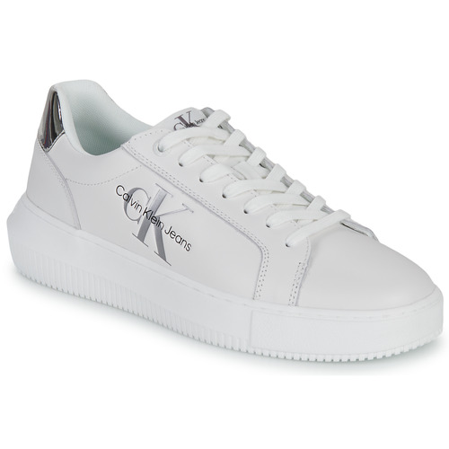 Calvin Klein Jeans - CHUNKY CUPSOLE MONO LTH WN - Blanc