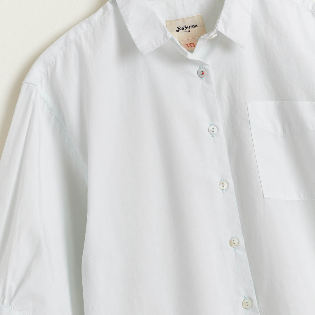 Bellerose Chemise en Coton Ave blanche