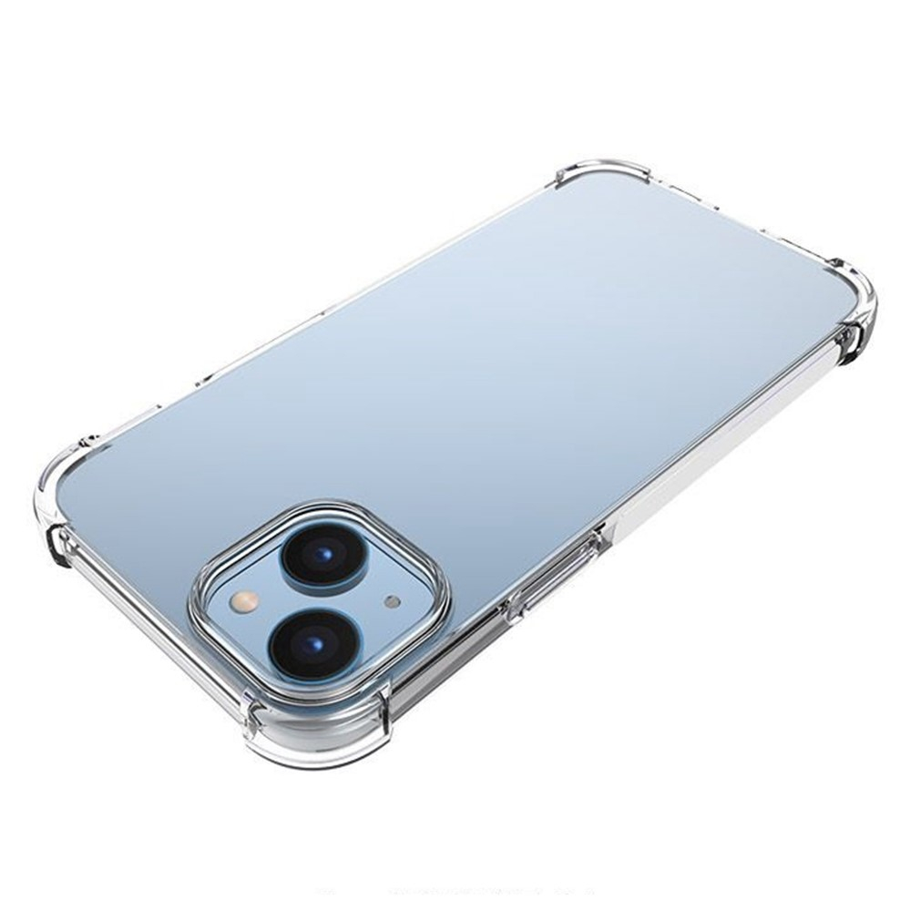 iPhone 14 Gummi Hülle Case Slim Design mit Air Cushion Fallschutz - Transparent
