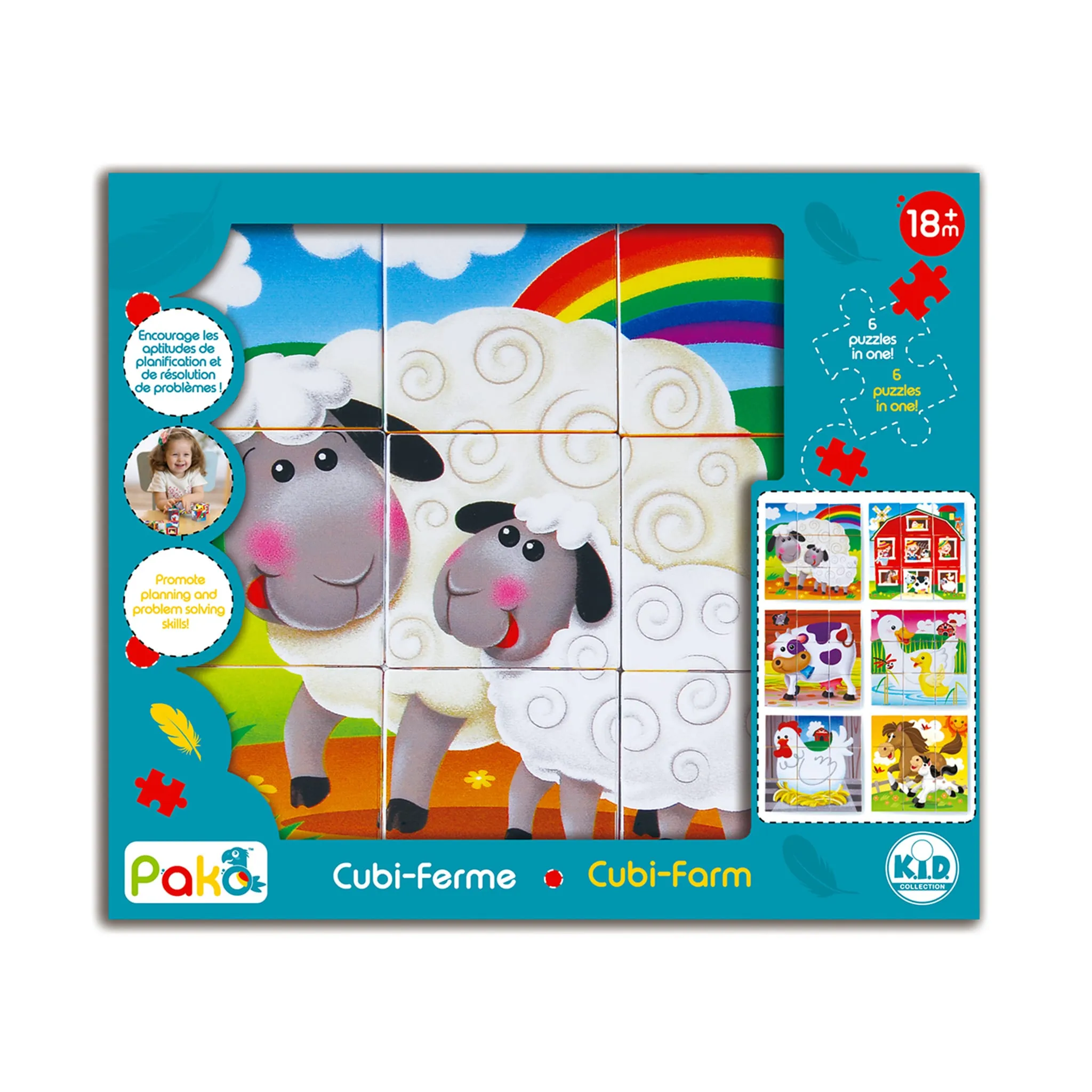 Pako Casse Tête Cubes Ferme