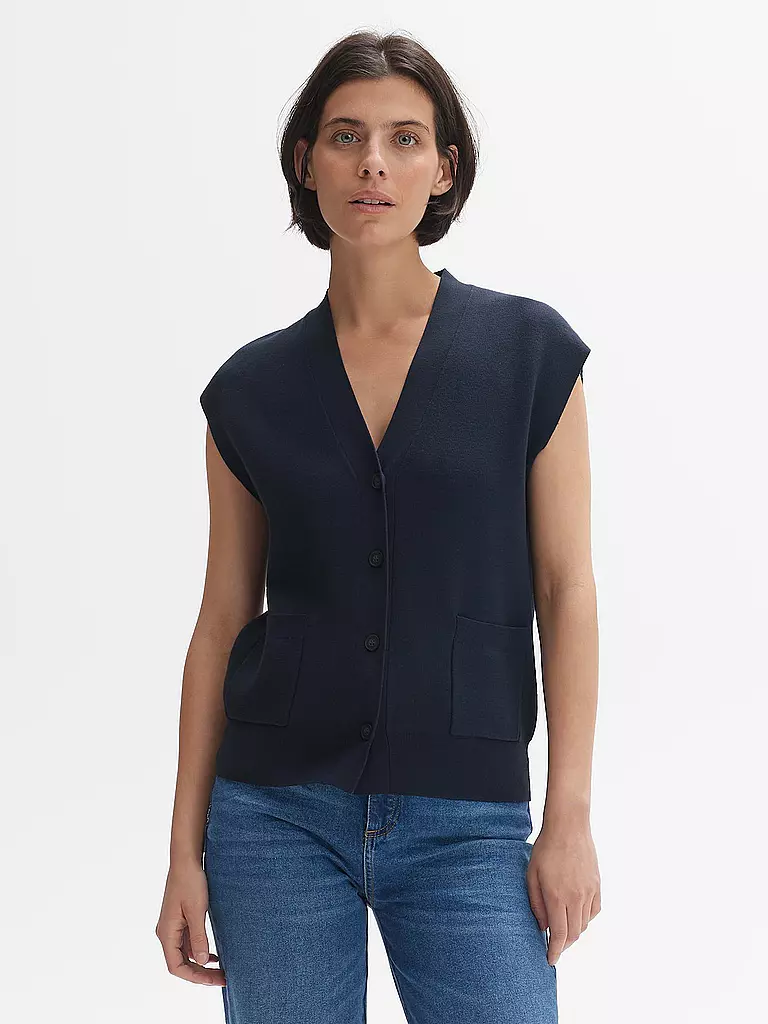 OPUS Strickgilet DASSIMA dunkelblau