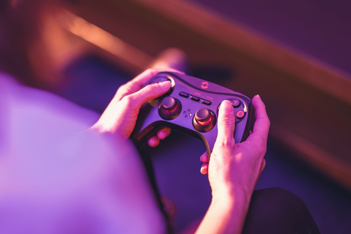 Speedlink - Strike NX trådløs gamepad til PC & PS3 10m rækkevidde - sort