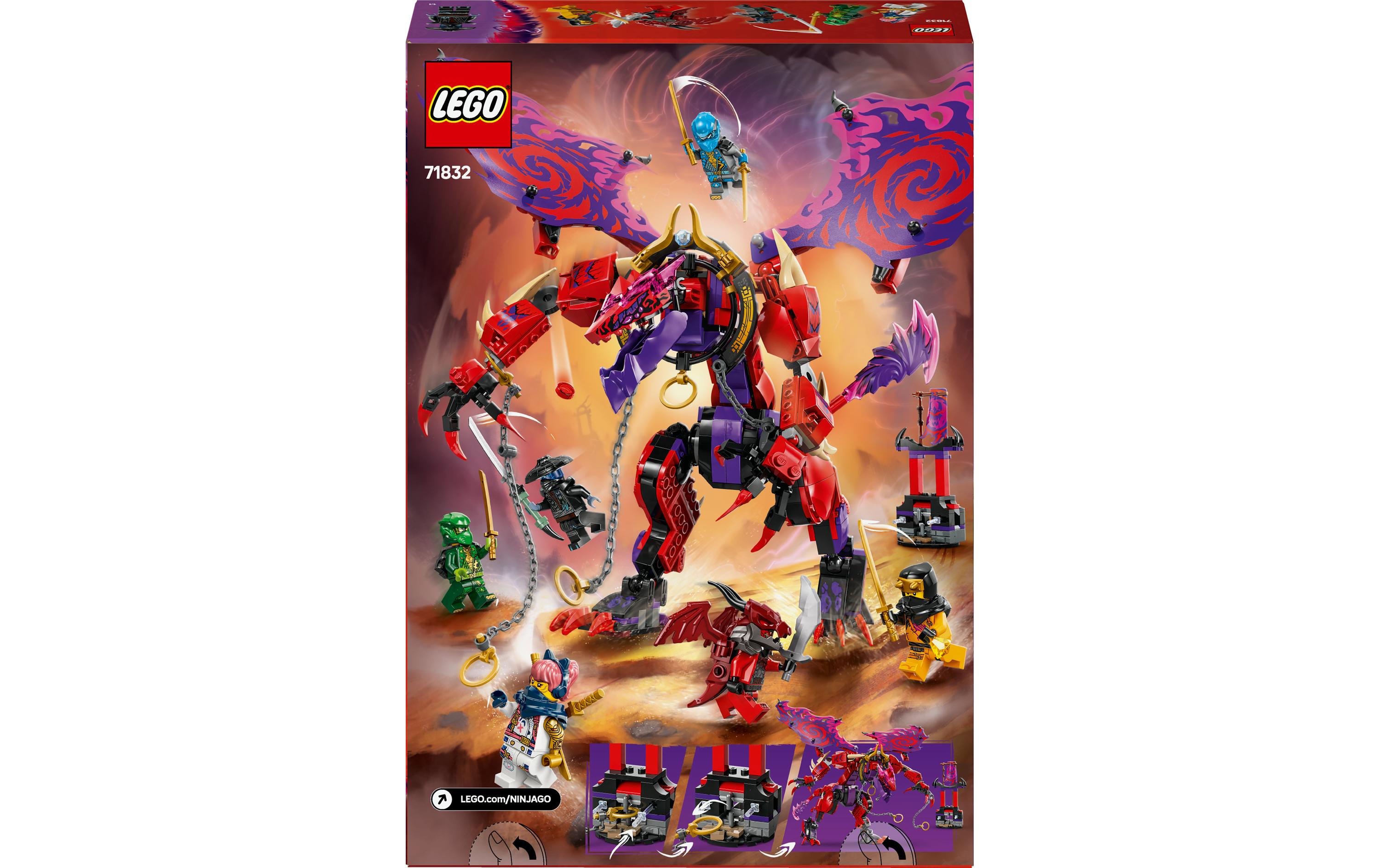 Ninjago Chaosdrache Donnerzahn 71832Lego-Bauset