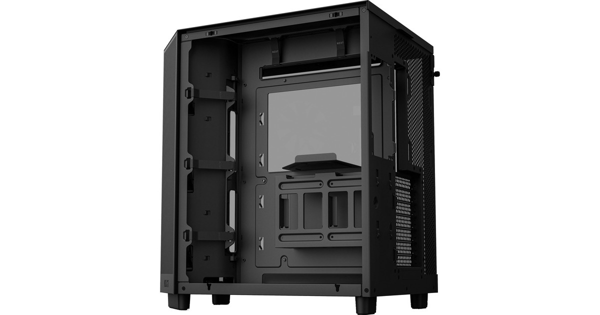 NZXTH6 Flow midi tower behuizing  (Zwart | 2x USB-A | 1x USB-C | Tempered Glass)