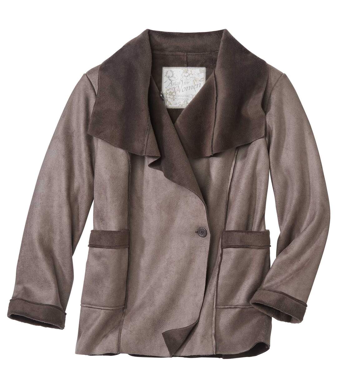 Veste Suédine Asymétrique