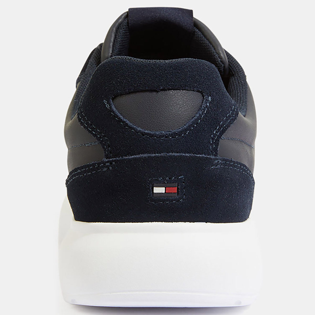 Tommy Hilfiger Baskets en Cuir Lightweight bleu marine