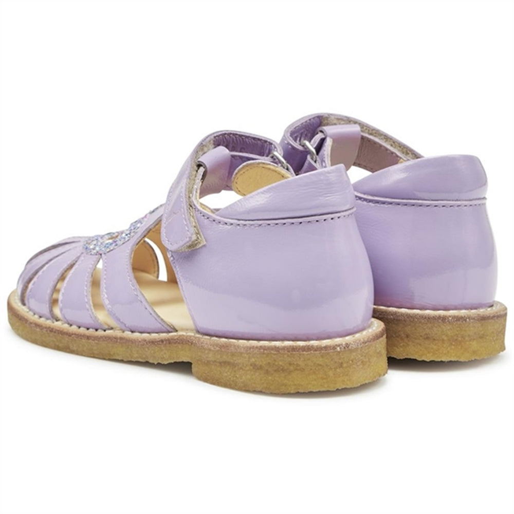 Køb Angulus Hjerte Sandaler Lilac/Confetti Glitter