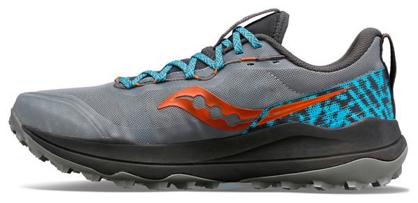 Chaussures de Trail Saucony Xodus Ultra 2 Gris Bleu Orange