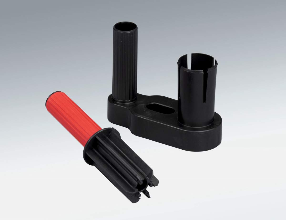Handabroller Verpackungsmaterial Halterung Abroll Hilfe für Stretch Folie (301733) - Schwarz