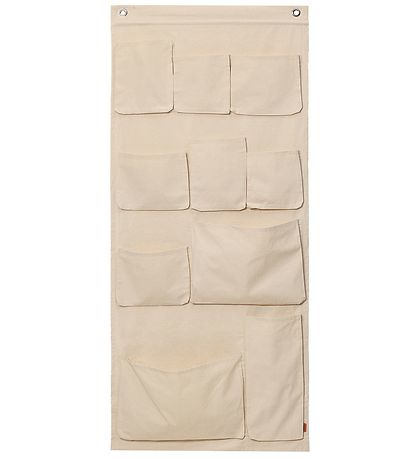 ferm Living Wandtaschen - Leinwand XL - 70x160 cm - Off-White