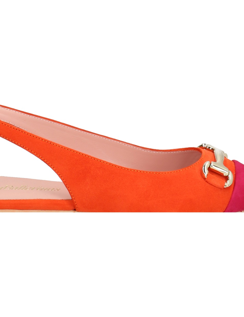 Veloursleder Ballerina