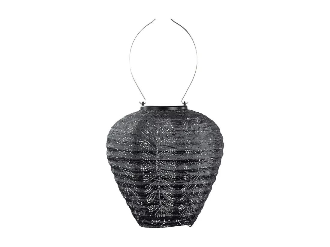 Lanterne solaire Balloon 20 cm Folia - Gris foncé
