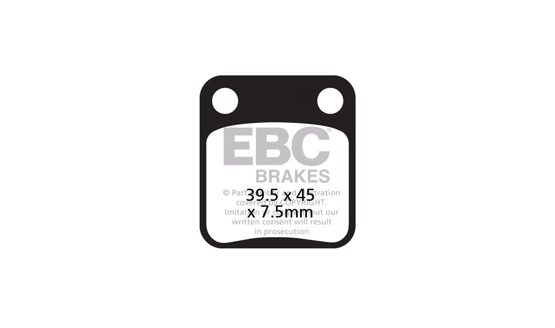 Bremseklodser bag EBC R, RM65 03<