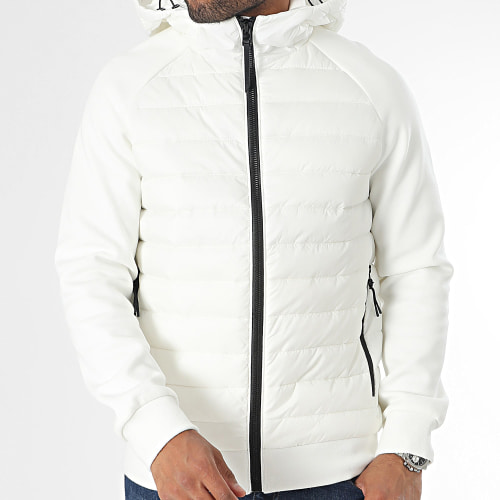 Doudoune Capuche Storm Hybrid Blanc